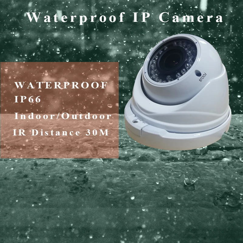 Инфракрасная ip-камера 5MP H.265 водонепроницаемая купольная Поддержка Onvif POE 2,8-12 мм варифокальный объектив для камеры безопасности системы наблюдения