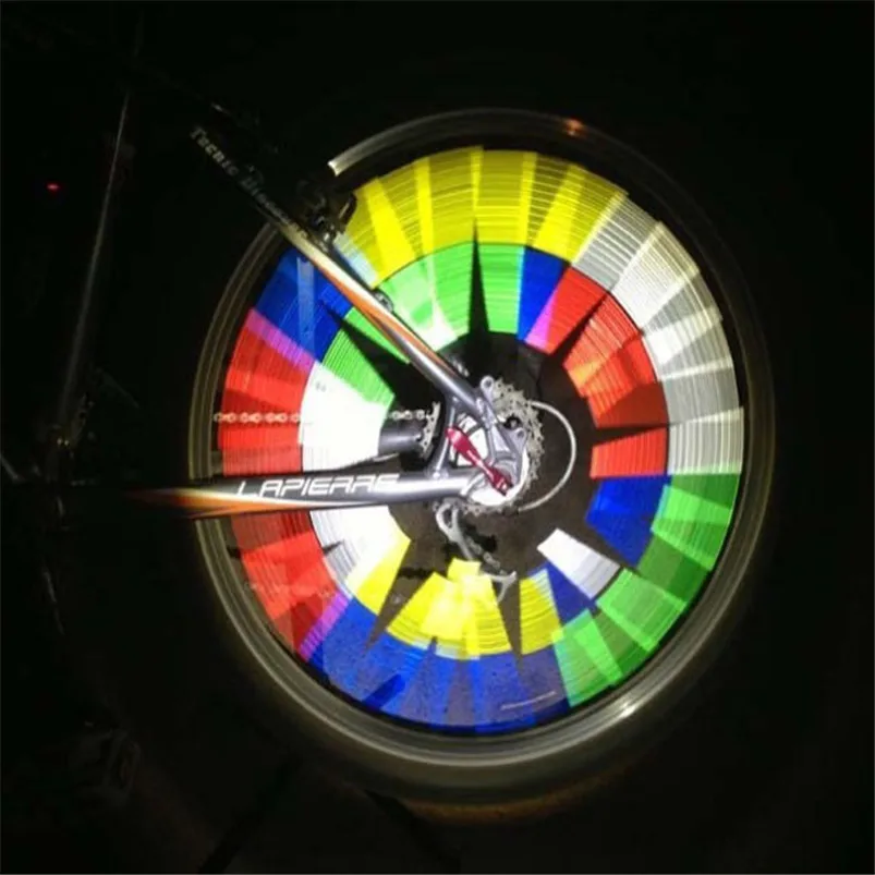 12pcs Bicycle Wheel Spoke Reflector Reflective Strip Clip Tube (7)