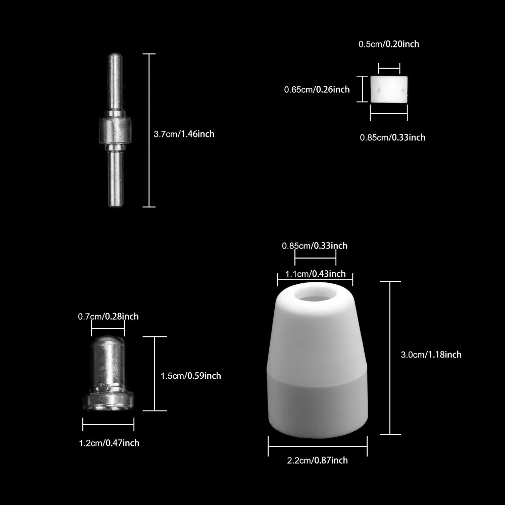 30pcs Plasma Cutting Consumables Plasma Tips Electrodes 40A Welding Nozzles For LG-40 PT-31 Torch CUT40 Cutting Machines 30pcs Plasma Cutting Consumables Plasma Tips Electrodes 40A Welding Nozzles For LG-40 PT-31 Torch CUT40 Cutting Machines