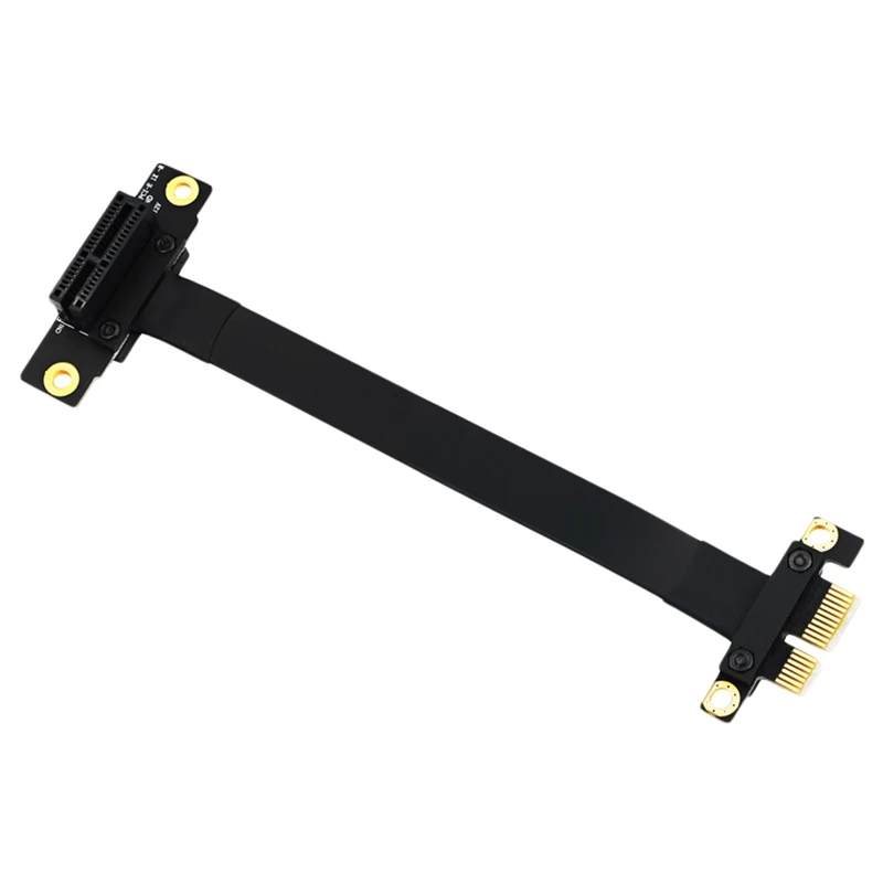 

90 Degree Pci-E Pci Express 1X To 1X Slot Riser Card Converter Extender Ribbon Adapter Extension Cable Pci-E X1 Gold Plated Fo