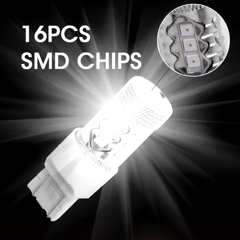 Hlxg 2 шт. T20 7443 580 3030SMD светильник с сигналом поворота s Запасной противотуманный