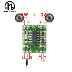 Hifivv аудио 2x3 Вт Мини цифровой усилитель мощности доска для класса D стерео аудио усилитель модуль 5 В мощность