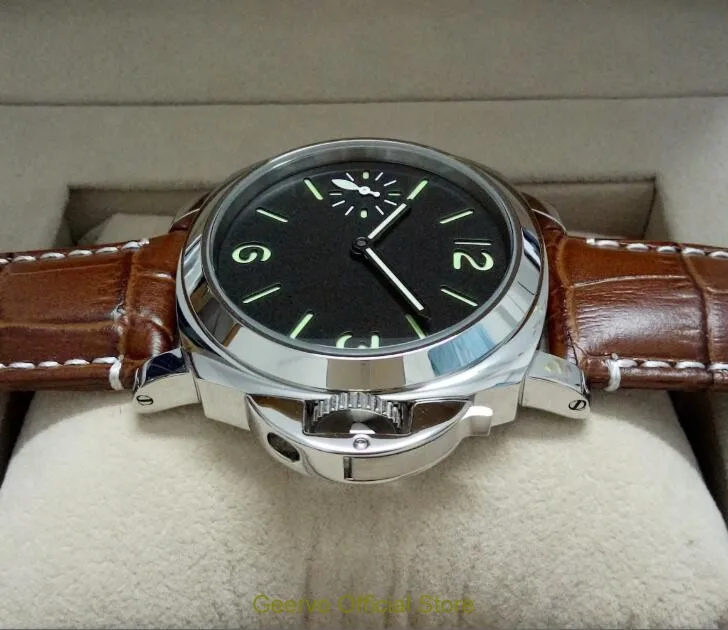 44mm geervo mostrador preto asiático 6497 17