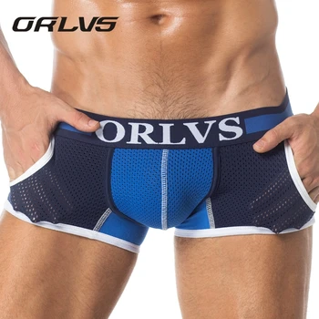 

Brand Best Selling Newest Mesh Underwear men Modal Boxer Men Sexy Men Boxer Ventilate Plus Size Boxers Men H114