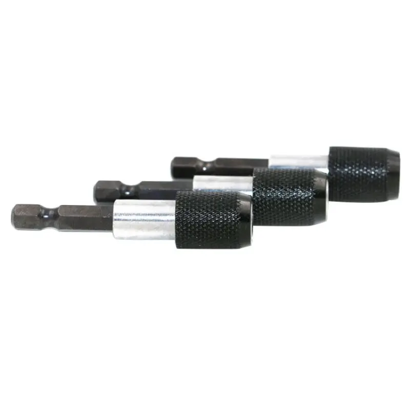 

1 pc Black 60mm Hex Magnetic Screwdriver Shank Quick Release Electric Drill Bit Holder Hot Sale