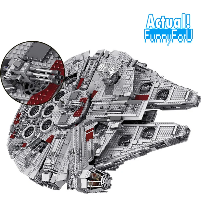 

LELE 5382pcs Star Ultimate Collector Millennium Falcon Wars Model Building Blocks Bricks Toys for children 05033 legoINGly 10179