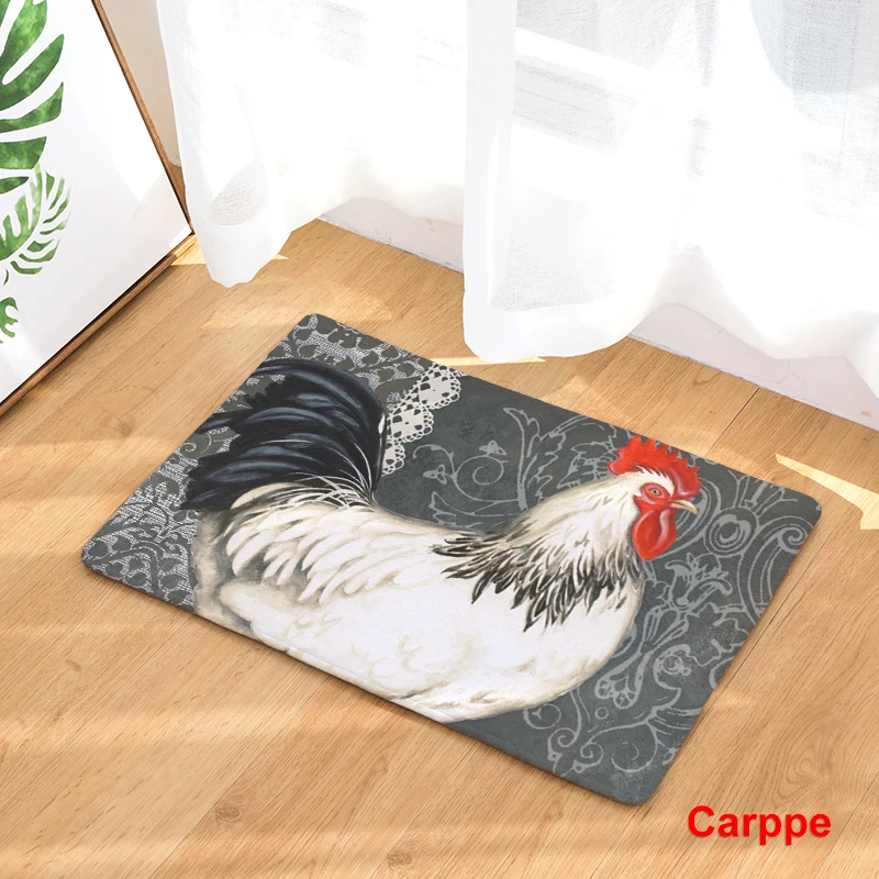 

Anti Slip Floor Carpet Mat Chicken Animal Pattern Print Doormat for Bathroom Kitchen Entrance Rugs Home Decoration 40x60 50x80cm