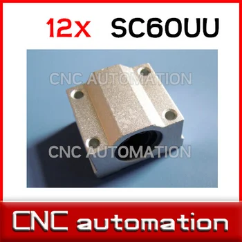 

12pcs SC60UU SCS60UU Linear Motion Ball Bearing Slide Bushing CNC rail