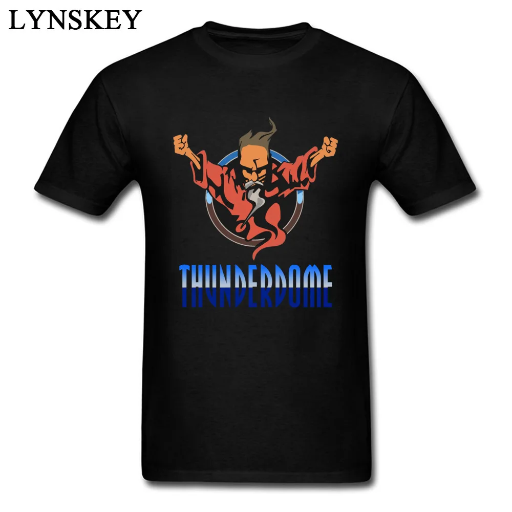 Мужская футболка с коротким рукавом логотипом Thunderdome Wizard мультяшным дизайном |