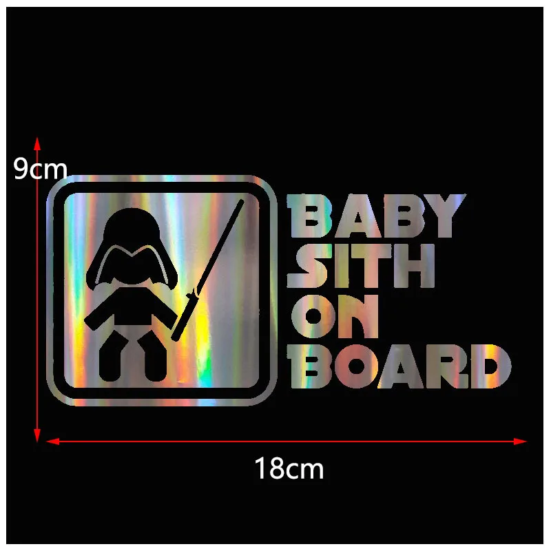 Car styling 18*9cm car stickers BABY ON BOARD window wall door car-styling decals Motorcycle Reflective Car Accessories