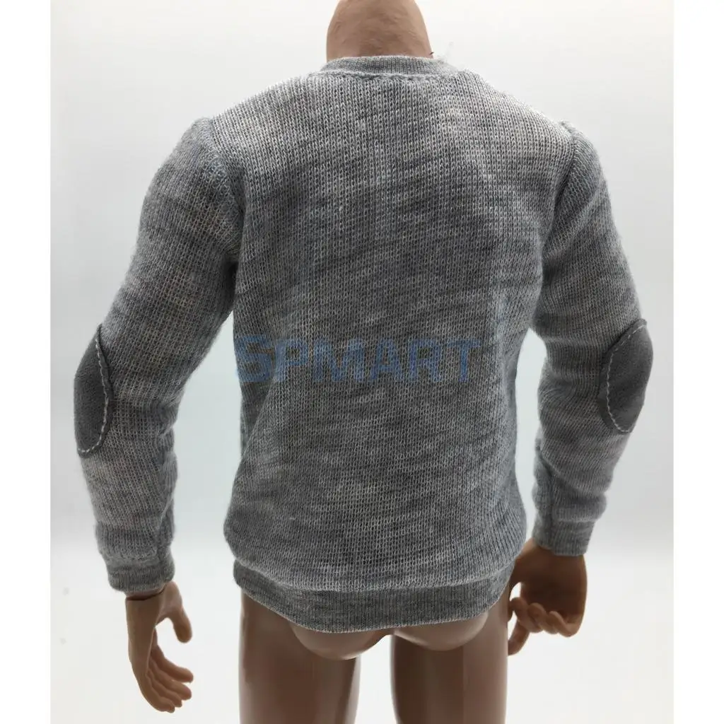 1/6 Scale Mens Knitted Round Neck T-shirt Shirt for 12
