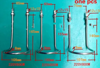 

stainless steel water heater pipe soybean milk machine electric heating tube 220V 850W 165mm 155mm 140mm