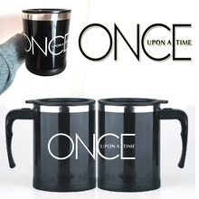 2 стиля-кофейная кружка Once upon a time, электрический миксер из нержавеющей стали, автоматическая кофейная чашка, лучший подарок для друзей