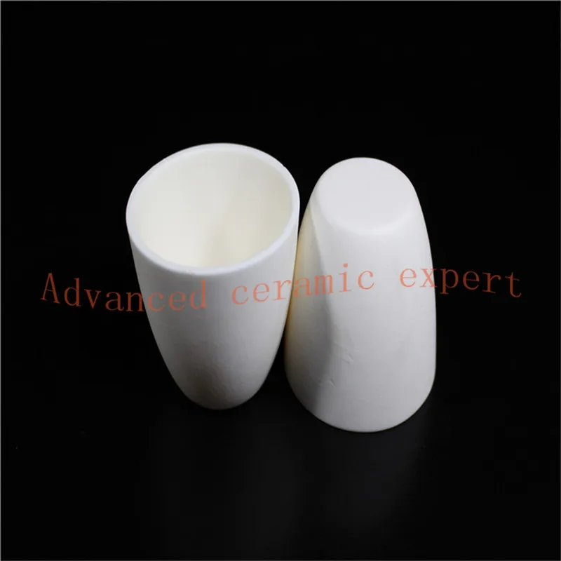 

99.5%Al2O3 High Purity Conical Corundum Crucible Melting Pot U82*L43*H70/Alumina Ceramic Crucible 200ml Arc /Ceramic Refractory