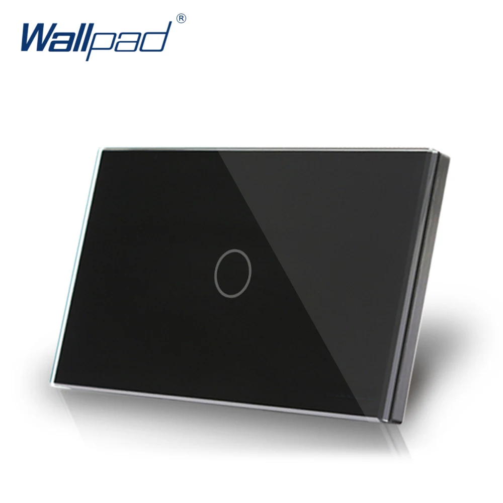 Dimmer Wallpad Us/au Standard Touch Dimmer Ac 110250v Glass Black Wall