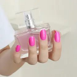 2019 24 шт горячий новый дизайн красивый нежный конфеты овальной милые накладные ногти Роза N006 X