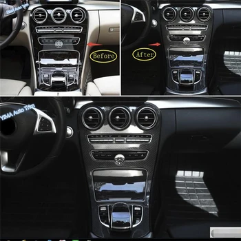 

Lapetus Car Styling Stalls Gearshift Box Water Cup Holder Cover Trim For Mercedes Benz GLC X253 / C CLASS W205 C200 2015 - 2019