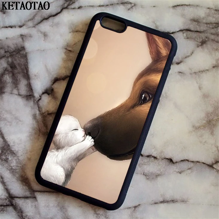 KETAOTAO кролик и собака чехол для телефона s iPhone 4S 5C 5S 6 6S 7 8 Plus XR XS MaxSE S3 4 5 Чехол Мягкий