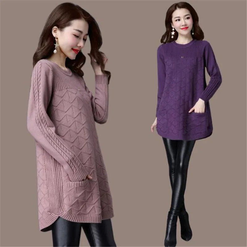 Loose sweaters for women 2019 spring autumn Bottoming shirt pullover sweaters winter Plus size 4XL Knit female outerwear A1135 Loose sweaters for women 2019 spring autumn Bottoming shirt pullover sweaters winter Plus size 4XL Knit female outerwear A1135