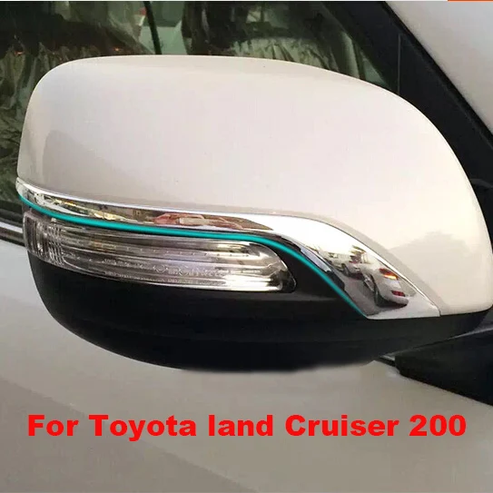 Luhuezu ABS Chrome Rear View Side Mirror Cover Trims For Toyota Land