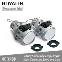 ROYALIN металла Hella 3R G5 биксеноновые фары объектив D2S огни проектор универсальный автомобиль лампа D1S D2H D3S D4S лампы двигатели модернизации