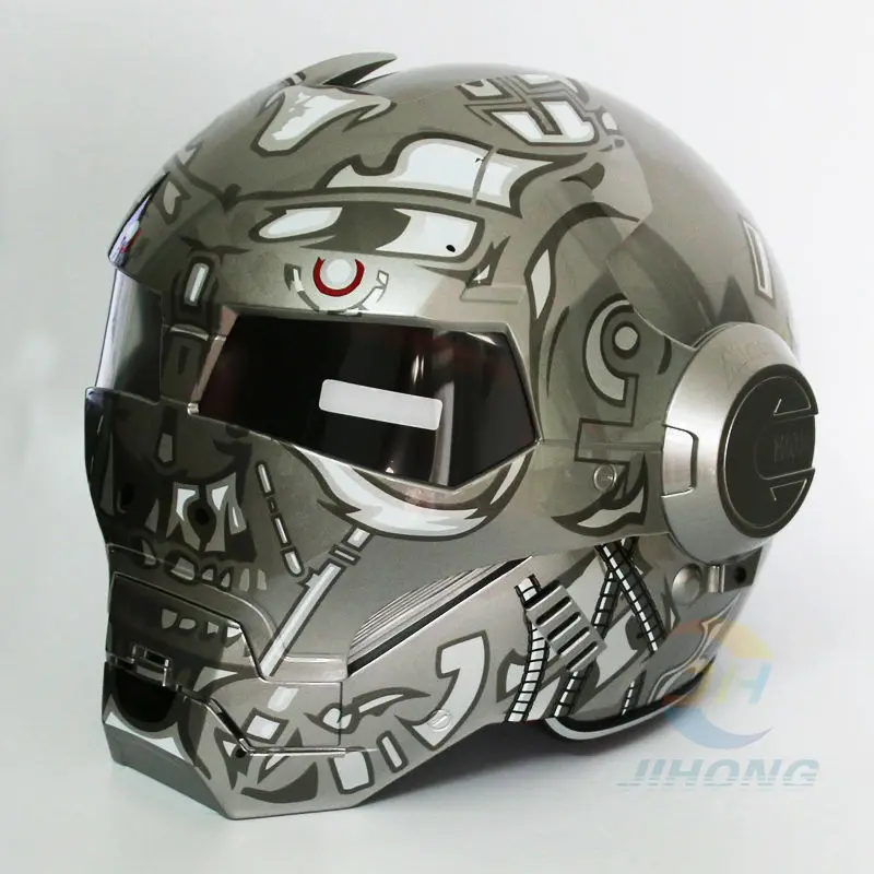 Abs Terminator Masei Ironman Iron Man Moto Rcycle Helm Moto Fietshelm  Persoonlijkheid Speciale Retro Half Helm Open Helm|helmet open|face  helmetmotorcycle helmet - AliExpress