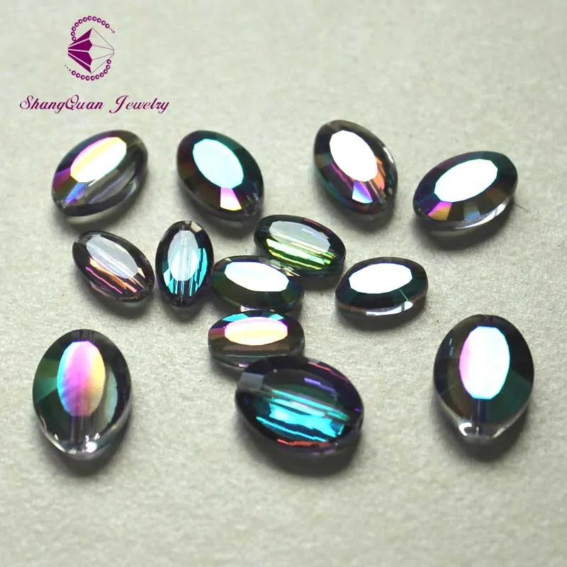 Стеклянные бусины 9 х6 мм 11 х8 13 х10 мм|beads jewelry making|glass beads jewelryfaceted glass |