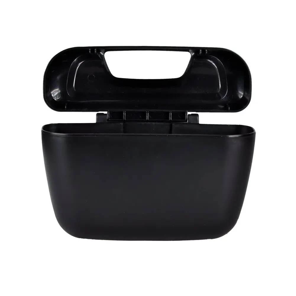 Buy HOT Black Tone Plastic Compact Trash Can Garbage