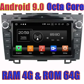 

WANUSUAL 8" Octa Core 64G 4G RAM Android 9.0 Car GPS Radio Player For Honda CRV 2006 2007 2008 2009 2010 2011 With BT WIFI Maps