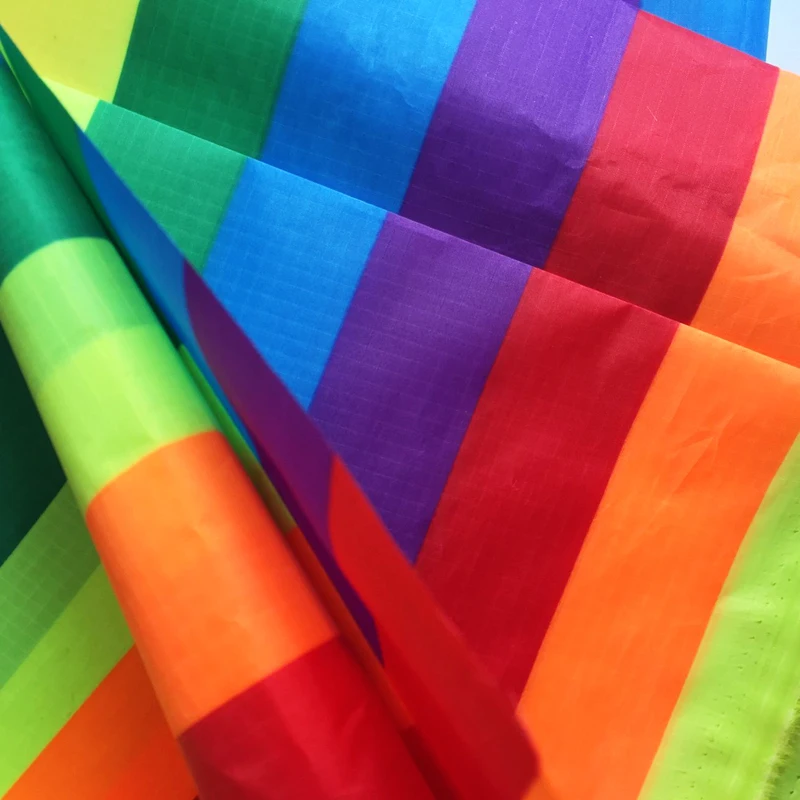 500 X 150 Cm Rainbow Geometric Plaid Polyester Home Decor Utility