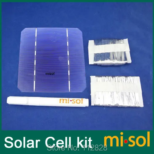

MONO 5X5 DIY KIT for solar panel: 40pcs MONO 5X5, Flux Pen, Tabbing Bus wire.