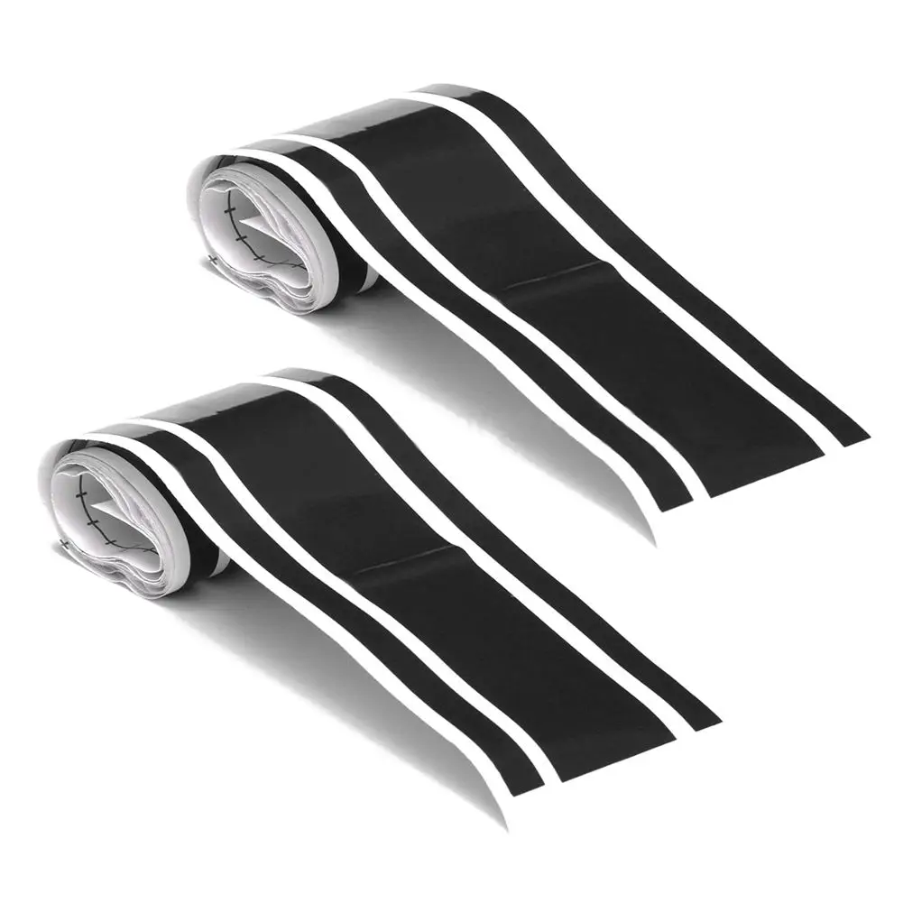 

AUTO -2pcs 72 inch x3 inch DIY Black Car Body Vinyl Racing Stripe Pinstripe Decal Stickers New