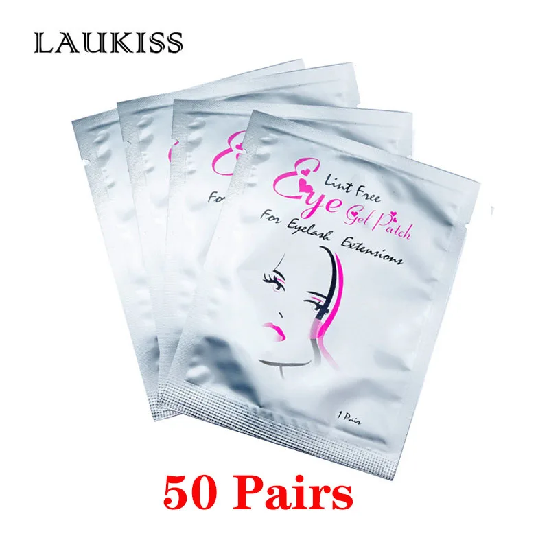 50Pair Beauty Head 25/50/100 пар/лот Пластыри для ресниц наращивания кругов под глазами колодки Бумага патчи розовый Безворсовая наклейки Ткань для ресниц накладных - Цвет: 50Pair Beauty Head