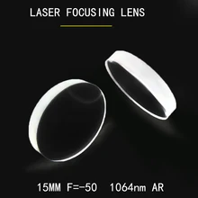 Weimeng волоконный лазерный фокус объектив/Фокусировочный объектив диаметром 15 мм F =-50 H-K9L 1064nm AR Plano-вогнутое оптическое Зеркало для лазерной машины