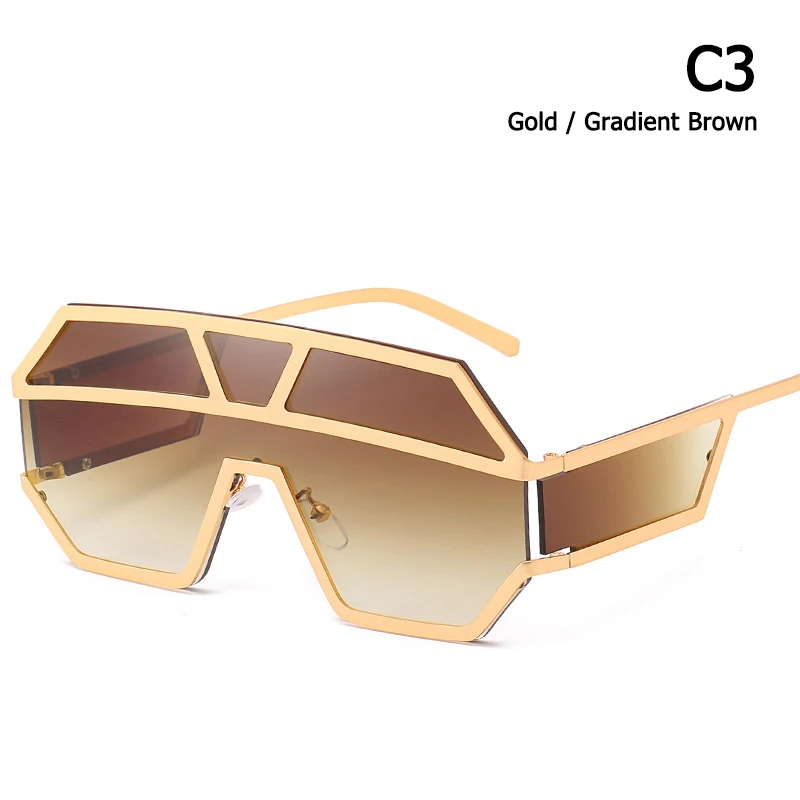 JackJad, модные, современные, в стиле будущего, металлический щит, солнцезащитные очки для мужчин, крутые, боковые линзы, фирменный дизайн, солнцезащитные очки Oculos De Sol 1639 - Цвет линз: C3