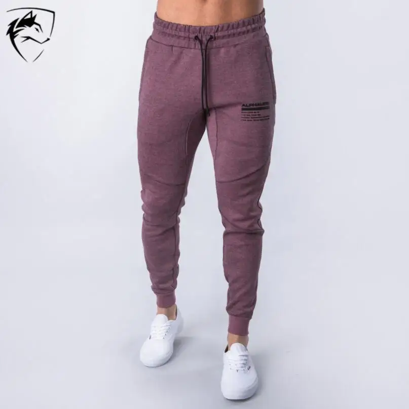 

ALPHALETE Newest Sweatpants Men's Solid Workout Bodybuilding Clothing Casual Gyms Fitness Sweatpants Joggers Pants Skinny Trouse