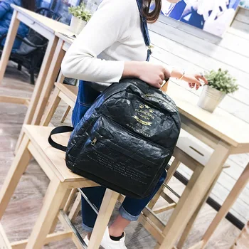 

2018 DuPont paper double shoulder Bag female Korean version trend fashion Lady Backpack Travel female bag surrogate girl