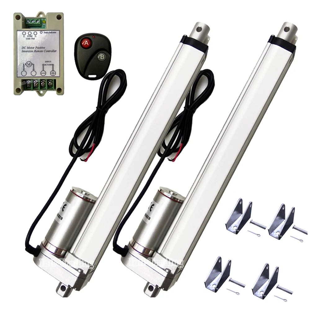 Bundle Kit:18/" 12V Linear Actuator+Wireless Remote Control+Control Door Opener