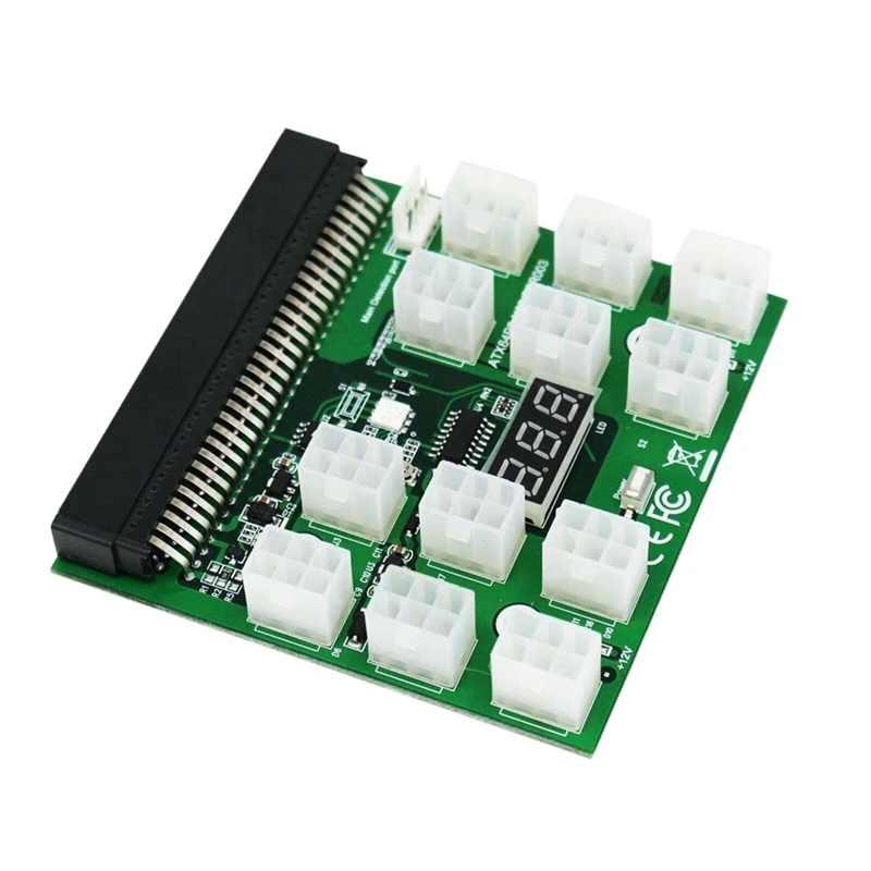 

1200W/750W 6 Pin Power Breakout Board For Hp Psu Gpu Mining Ethereum Zec Zcash