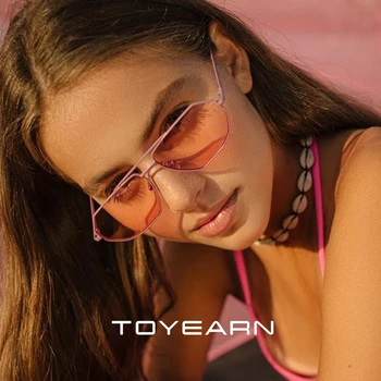 

2019 New Luxury Brand Designer Fashion Sexy Lady Square Sunglasses Women Vintage Cute Pink Sun Glasses For Female oculos de sol