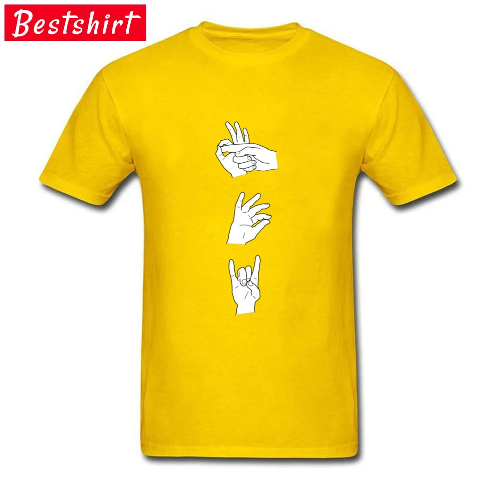  Student T Shirt Printed On Comics Tops T Shirt 100% Cotton Fabric Crewneck Short Sleeve Hip hop T-Shirt NEW YEAR DAY Sex Drugs Rock n Roll 14500 yellow