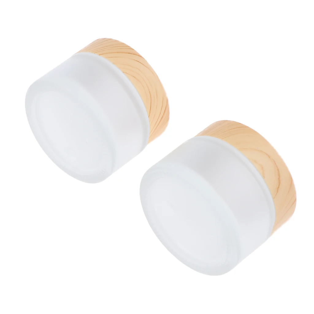 

2x Mini Sample Bottle Cosmetic Makeup Jar Pot Cream Lip Balm Containers 30g Empty Makeup Pots
