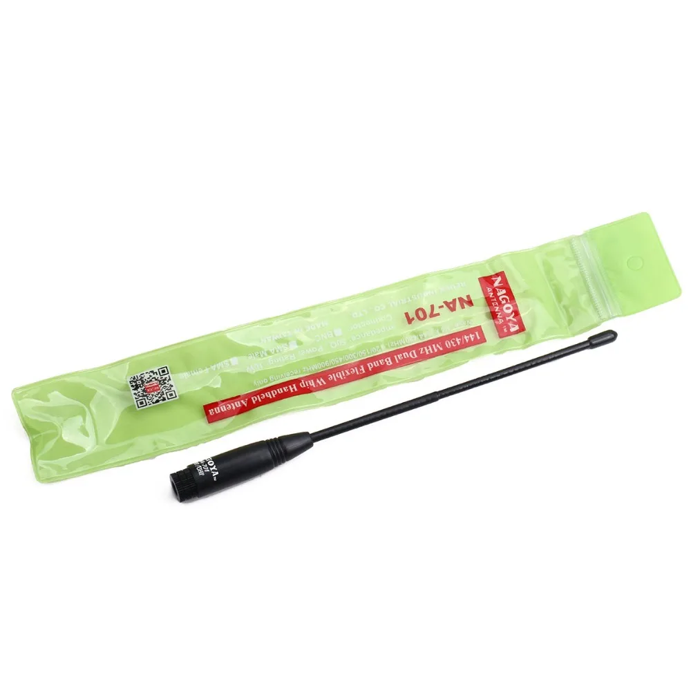 Nagoya NA 701 SMA Male Двухдиапазонная 144/430 МГц мягкая антенна для Wouxun KG UV6D UV8D TYT MD 380 390 Walkie