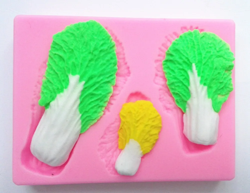 Design 910 Chinese Cabbage Leaves Shape Silicone Mold