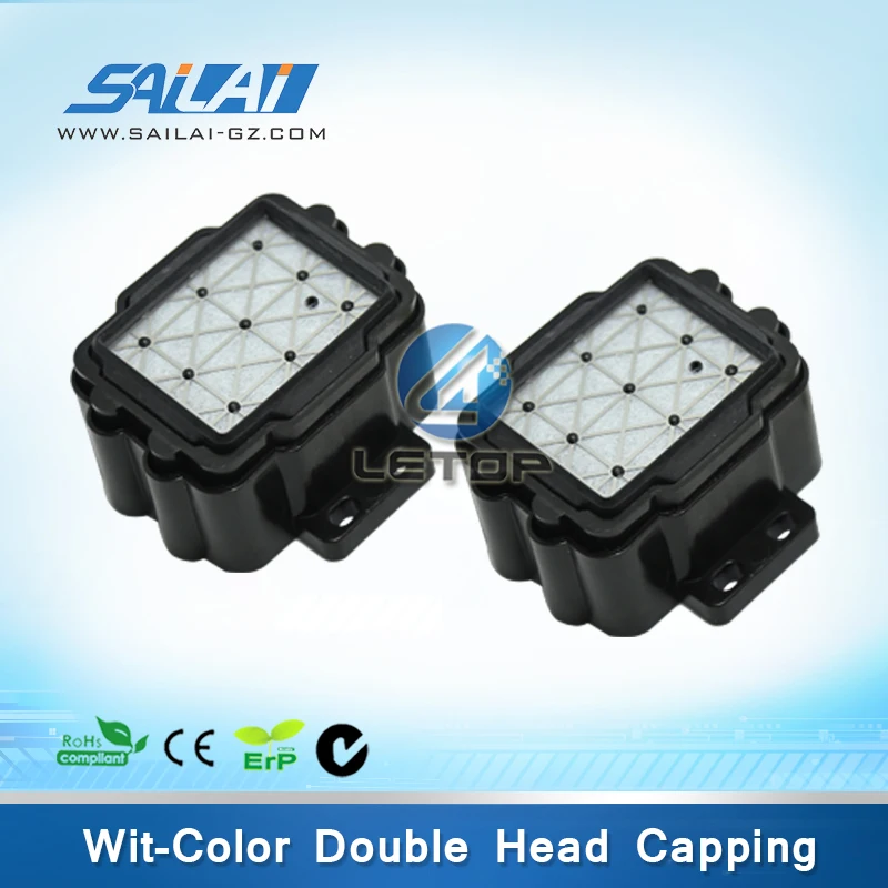 

2pcs/lot Inkjet Printer wiolor Dx5 Dx7 Print Head Cap Station For Wi color Ultra 9000 9100 9200 Smart Color 180