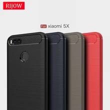 

RIJOW for Xiaomi Mi A1 6X Case Mi A1 5X Carbon Fiber Back Full Protective Phone Cover for Xiomi Mi M A1 5X Mi5x A2 Cases Luxury