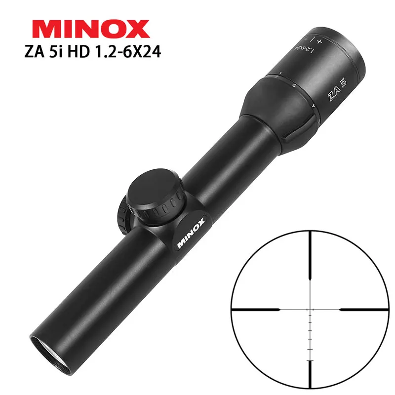 

MINOX ZA 5i HD 1.2-6X24 Compact Scopes Optics Quick Aim Sights Hunting Riflescope BDC 800 For Airsoft Air Guns