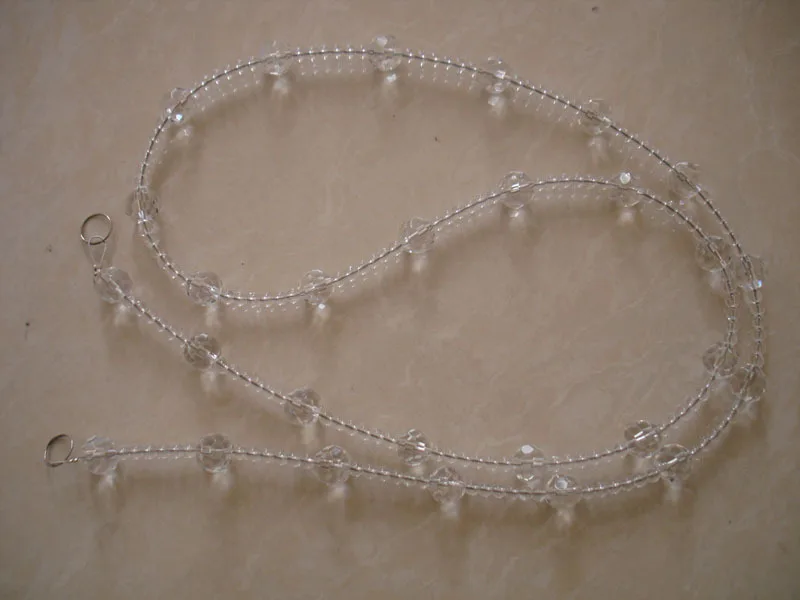 20 meters Chandelier Crystal Strand Strand Glass Crystal Bead Festival decoration Rings