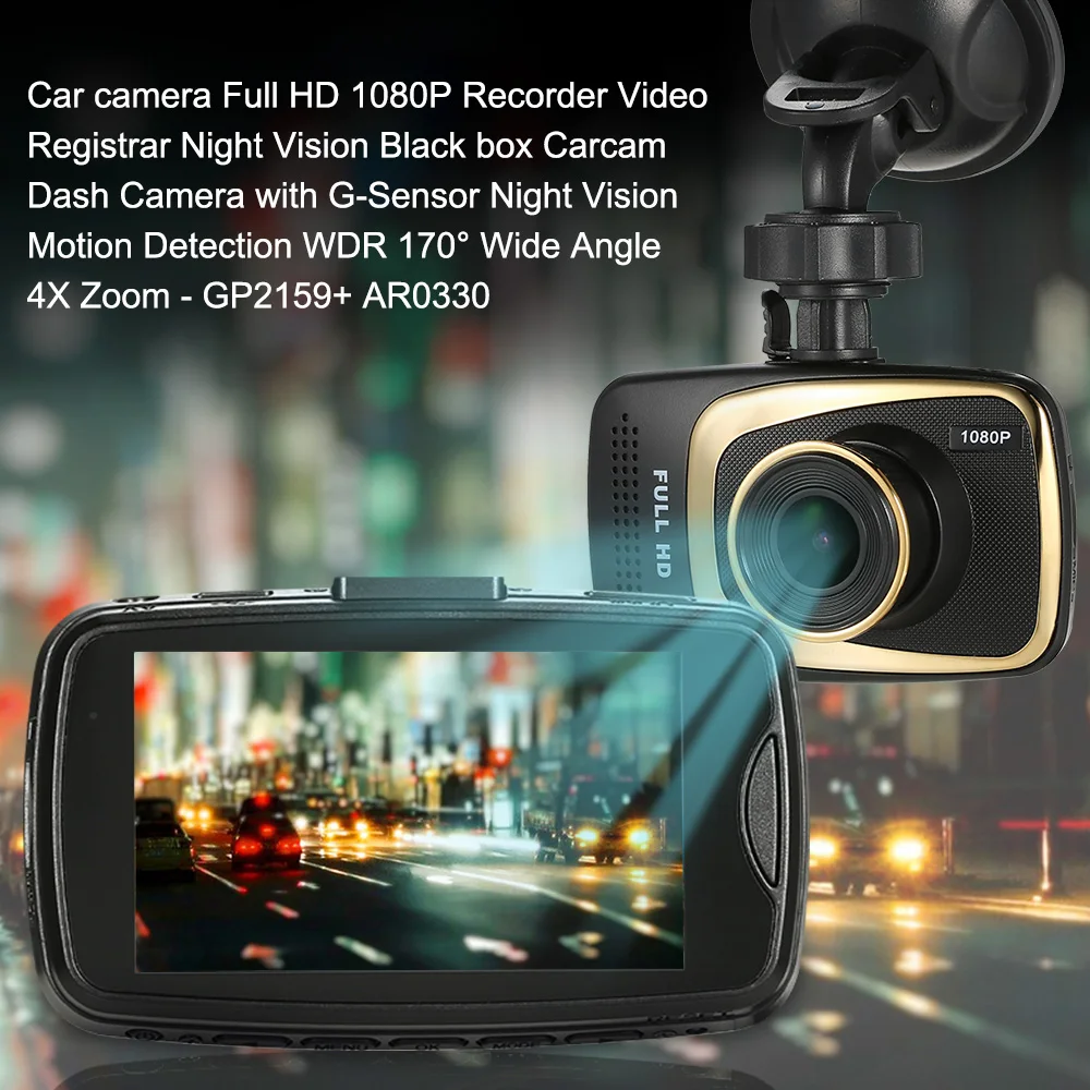 Универсальный Автомобильный видеорегистратор 1080P FHD 170 угловой рекордер с