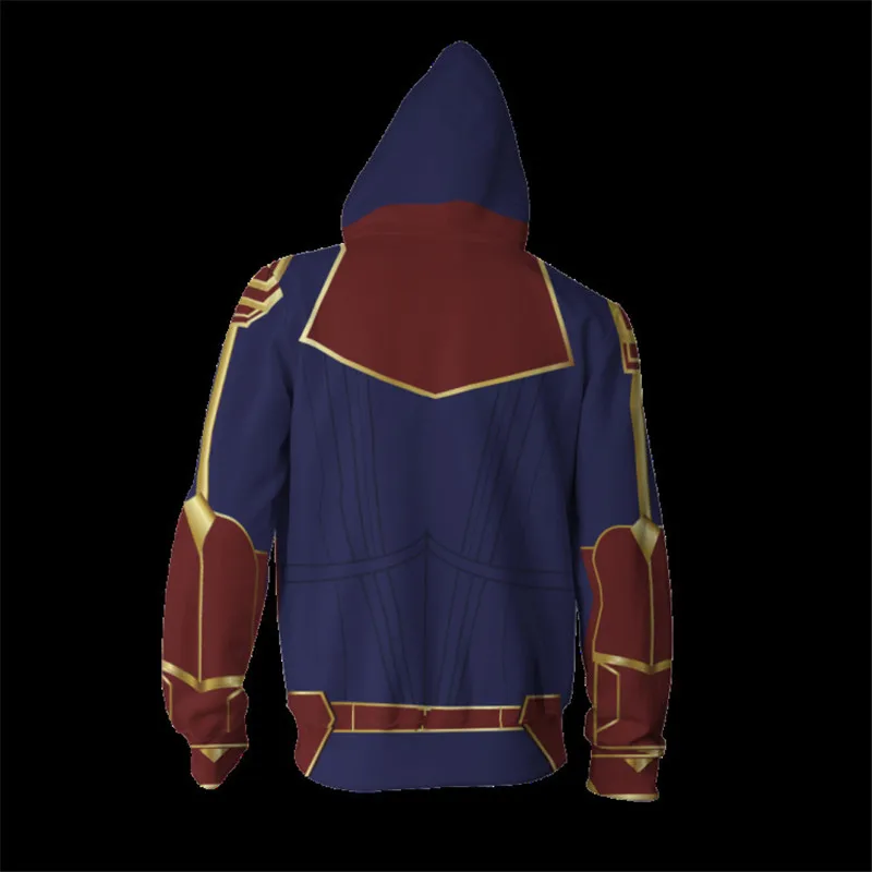 Avengers Endgame Cosplay Quantum Realm Costumes Sweatshirt Hoodie Jacket Captain Marvel Hooded America Superhero Hoody